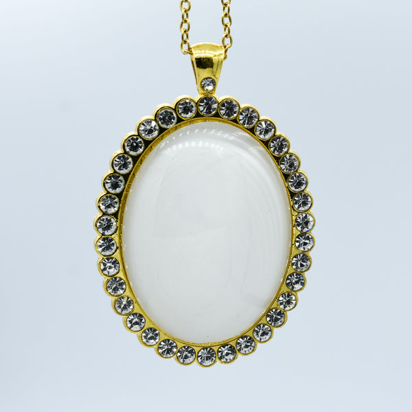 Sublimation Oval Necklace