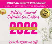 Welcome Seasonal Sales Planner - Craft Calendar